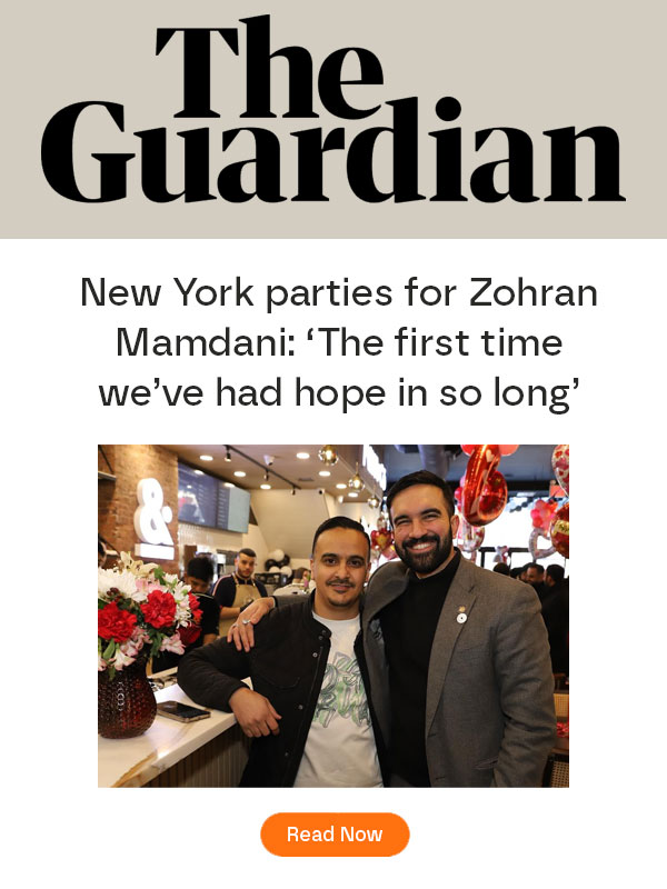 New York Times and The Guardian Highlight Mamdani election and party at Moka & Co Yemeni Coffee Shop