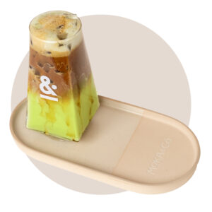 Moka and Co Iced pistachio latte