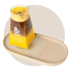 Moka and Co iced saffron latte